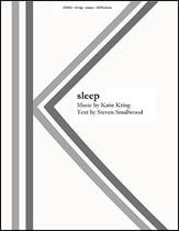 Sleep SATB choral sheet music cover